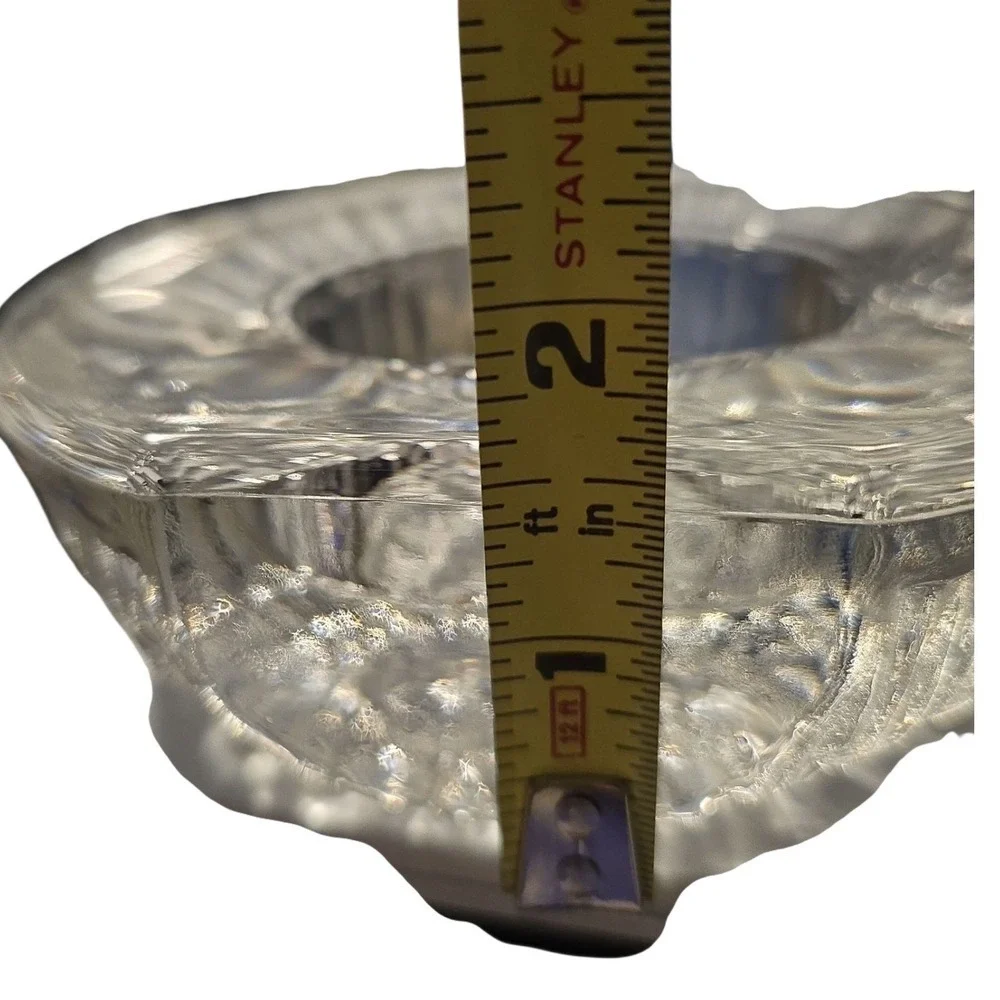 Studio Nova Quartz Table Clock Clear Glass Round Germany Home Decor‎ Accent